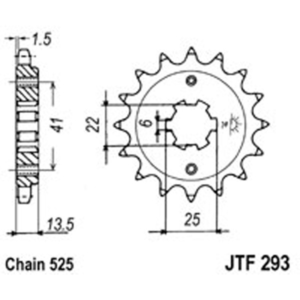 JT JT Gear Box Sprockets G/B 293-15T HON